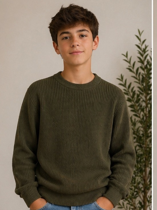 GAP Other - NWT GAP Boy’s Crewneck Sweater - Olive Green